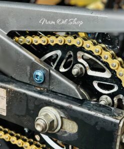 Bộ nhông sên đĩa 7075 V2 đen sên DID vàng nhông Recto cho Ex150/155