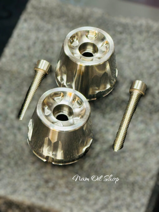 Cặp gù tạ inox 304 GH-Racing có khía cho SH125/150/160/350