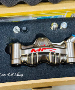 Heo MFZ 4 pis GP xám logo đỏ hiệu năng cao cho xe máy (Trái và Phải)